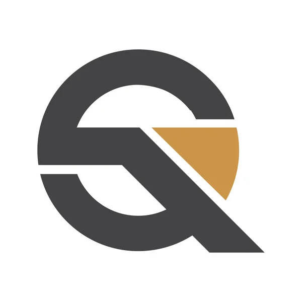初期のQs文字ロゴベクトルテンプレートデザイン リンク文字平方ロゴデザイン — ストックベクタ