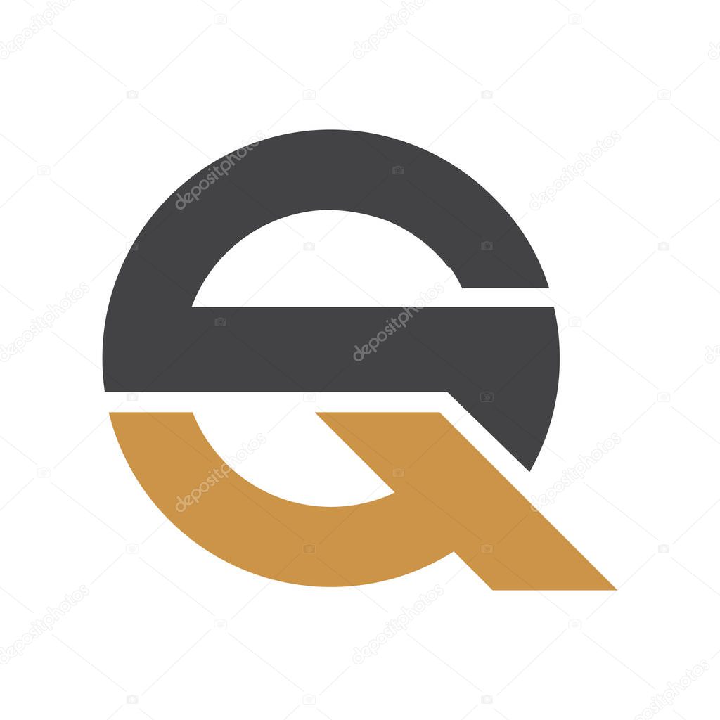 Initial qs letter logo vector template design. Linked letter sq logo design.