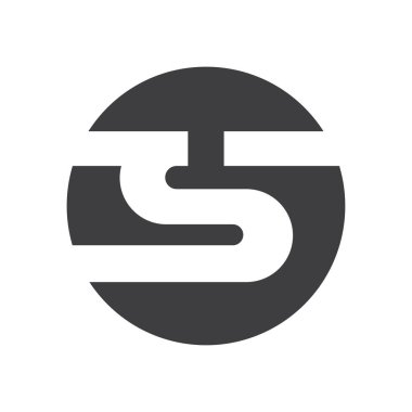 Yaratıcı modern iş tipografi vektör şablonlu T harfi logosu. Yaratıcı soyut harf St. logo tasarımı.