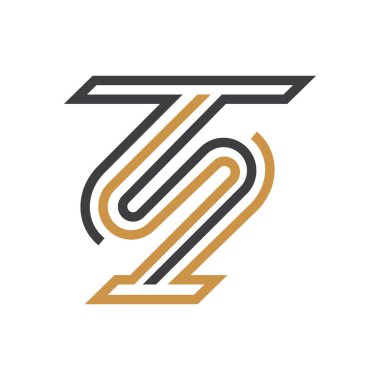 Yaratıcı modern iş tipografi vektör şablonlu T harfi logosu. Yaratıcı soyut harf St. logo tasarımı.