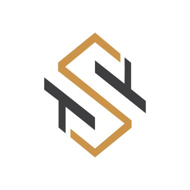 Yaratıcı modern iş tipografi vektör şablonlu T harfi logosu. Yaratıcı soyut harf St. logo tasarımı.