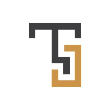 İlk T harfi logo vektör şablonu tasarımı. Yaratıcı soyut harf St. logo tasarımı. Bağlı harf St. logo tasarımı.