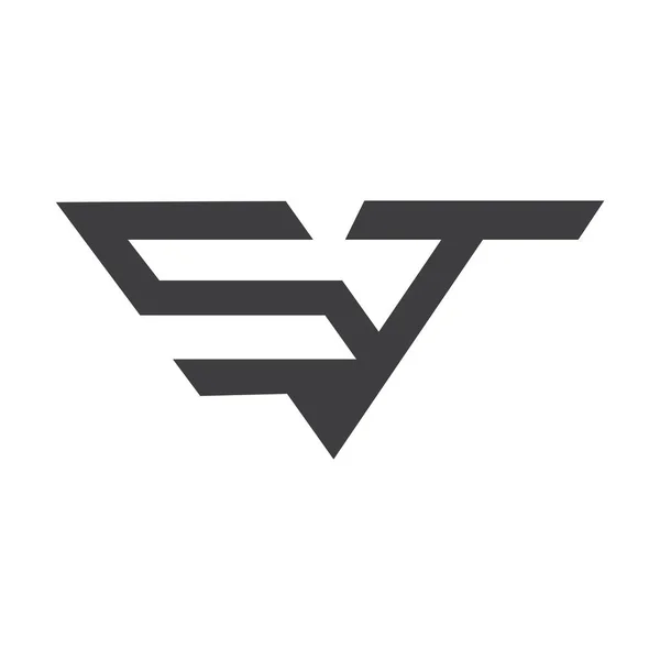 Desenho Inicial Modelo Vetorial Logotipo Letra Criativa Abstrato Letra Logotipo — Vetor de Stock