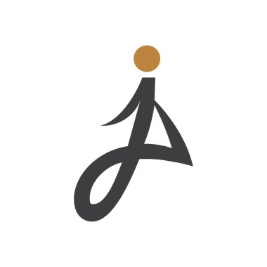 Yaratıcı modern iş tipografi vektör şablonlu ilk jp harfi logosu. Yaratıcı soyut harf pijama logosu tasarımı.