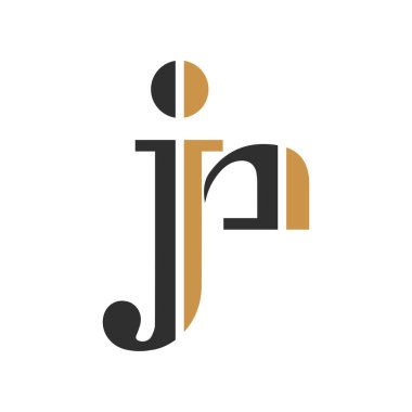 Yaratıcı modern iş tipografi vektör şablonlu ilk jp harfi logosu. Yaratıcı soyut harf pijama logosu tasarımı.