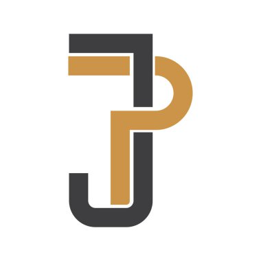 İlk olarak jp harfli logo vektör şablonu tasarımı. Yaratıcı soyut pijama logosu tasarımı. Bağlı harf pijama logosu tasarımı.