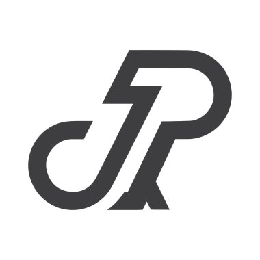 İlk olarak jp harfli logo vektör şablonu tasarımı. Yaratıcı soyut pijama logosu tasarımı. Bağlı harf pijama logosu tasarımı.