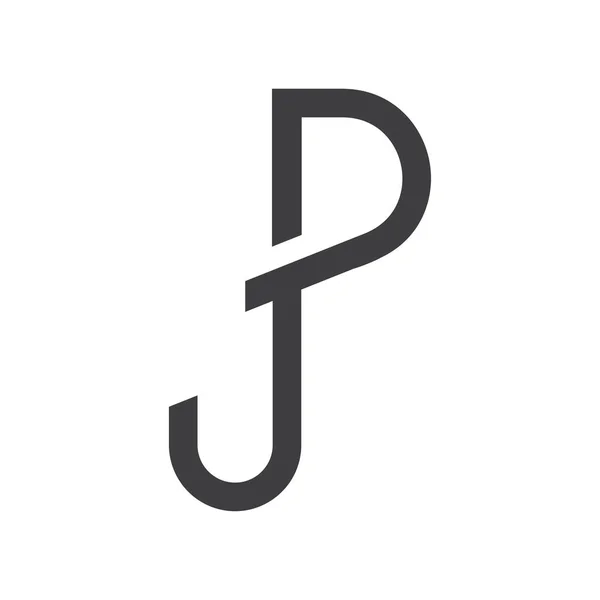 Αρχικός Σχεδιασμός Πρότυπου Διανυσματικού Λογότυπου Γραμμάτων Δημιουργικό Αφηρημένο Σχέδιο Λογότυπου — Διανυσματικό Αρχείο