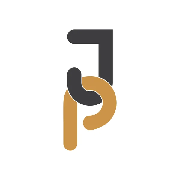 Початкова Конструкція Логотипу Літери Векторний Шаблон Пов Язаний Дизайн Логотипу — стоковий вектор