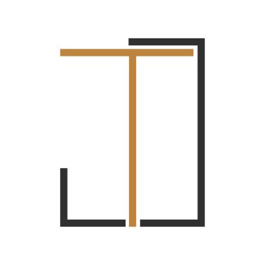 Yaratıcı modern iş tipografi vektör şablonlu ilk TJ harfi logosu. Yaratıcı soyut harf jt logo tasarımı.