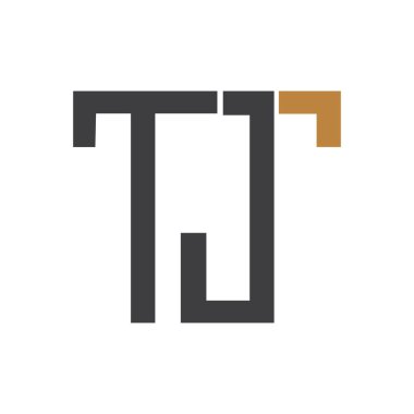 İlk TJ harfi logo vektör şablonu tasarımı. Yaratıcı soyut harf jT logo tasarımı. Bağlı harf jt logo tasarımı.