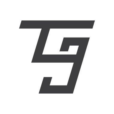 İlk TJ harfi logo vektör şablonu tasarımı. Yaratıcı soyut harf jT logo tasarımı. Bağlı harf jt logo tasarımı.