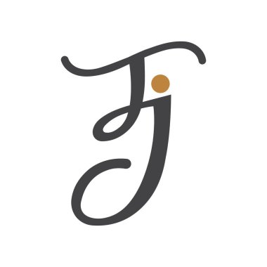 İlk TJ harfi logo vektör şablonu tasarımı. Bağlı jt logo tasarımı. Basit tj vektör şablonu.