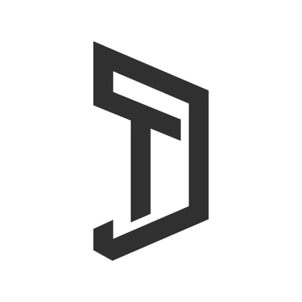 Initial Bokstav Logotyp Med Kreativa Moderna Företag Typografi Vektor Mall — Stock vektor