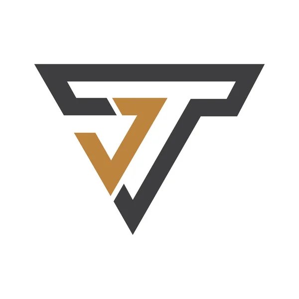 Desenho Inicial Modelo Vetorial Logotipo Letra Criativa Abstrato Carta Logotipo — Vetor de Stock
