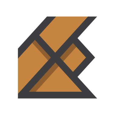 HE, EH, Soyut ilk monogram harf logosu tasarımı