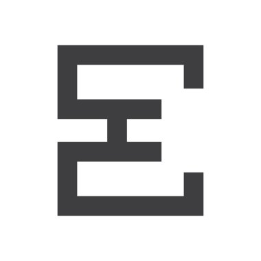 Alfabe harfleri Baş harfleri Monogram He EH