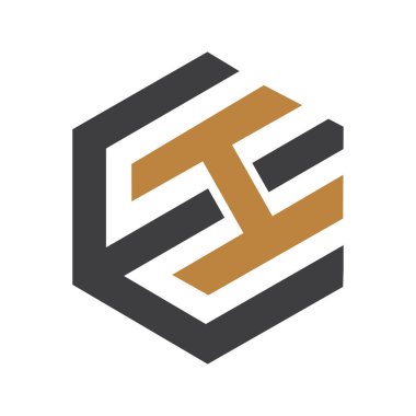 EH 'nin monogram simgesi alfabe harfleri