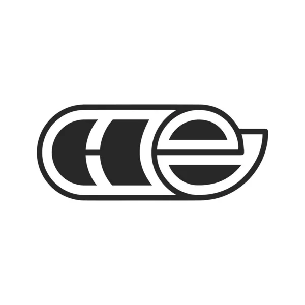 Projeto Inicial Abstrato Logotipo Letra Monograma Alfabeto — Vetor de Stock