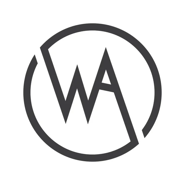Alphabet Letters Monogram Icon Logo — Wektor stockowy