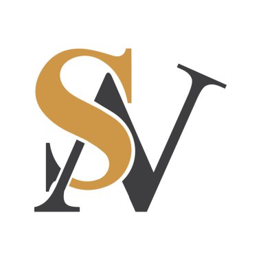 NS, SN, S AND N Abstract initial monogram letter alphabet logo design