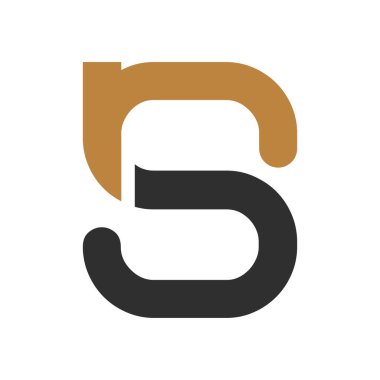 NS, SN, S AND N Abstract initial monogram letter alphabet logo design