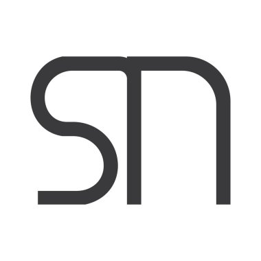 NS, SN, S AND N Abstract initial monogram letter alphabet logo design