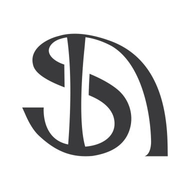NS, SN, S AND N Abstract initial monogram letter alphabet logo design