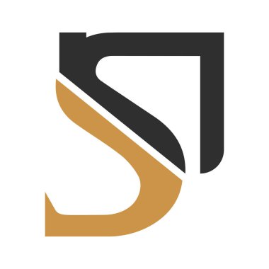 NS, SN, Abstract initial monogram letter alphabet logo design