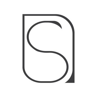 NS, SN, Abstract initial monogram letter alphabet logo design