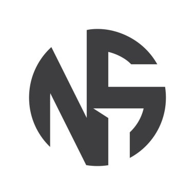 Alphabet letters Initials Monogram logo NS, SN, S and N