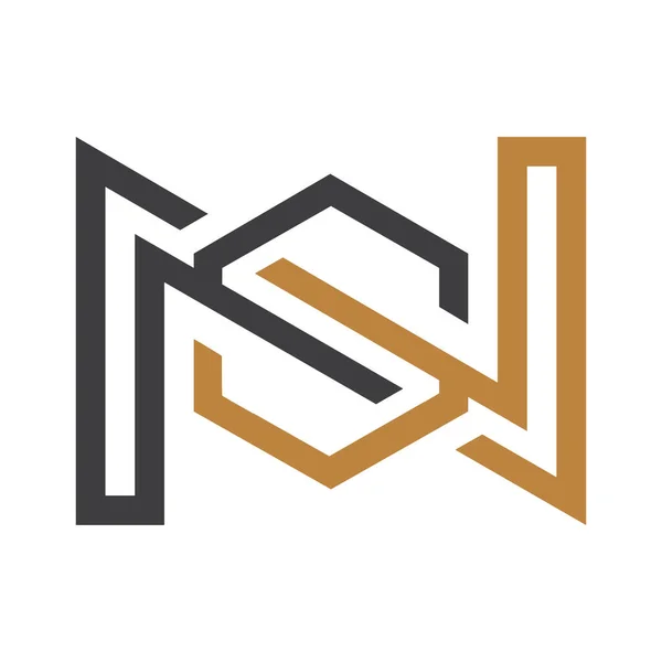 Alphabet Letters Monogram Icon Logo — Stockvector