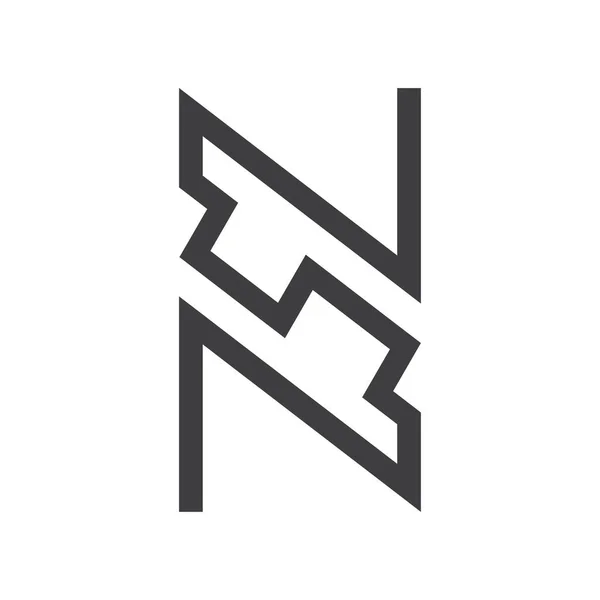 Alphabet Letters Initials Monogram Logo — Vector de stock