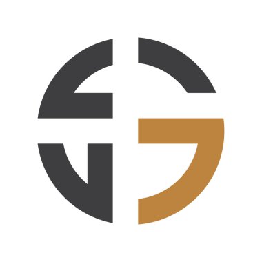 Alfabe harfleri Baş harfleri Monogram logosu GL LG