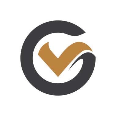 GL, LG, Soyut ilk monogram harf logo tasarımı