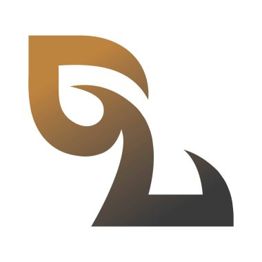 GL, LG, Soyut ilk monogram harf logo tasarımı