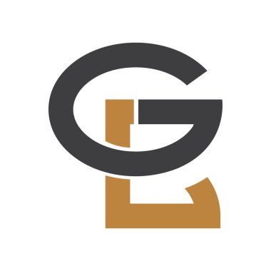GL, LG, G ve L Soyut ilk harfli alfabe logosu tasarımı