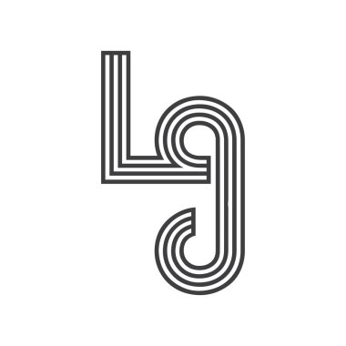 Letter Lg Logo Free Vector Eps Cdr Ai Svg Vector Illustration Graphic Art