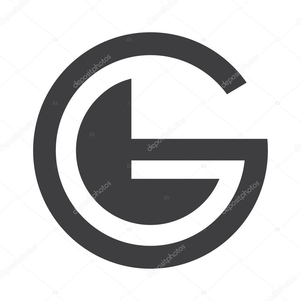 Alphabet letters Initials Monogram logo GL LG