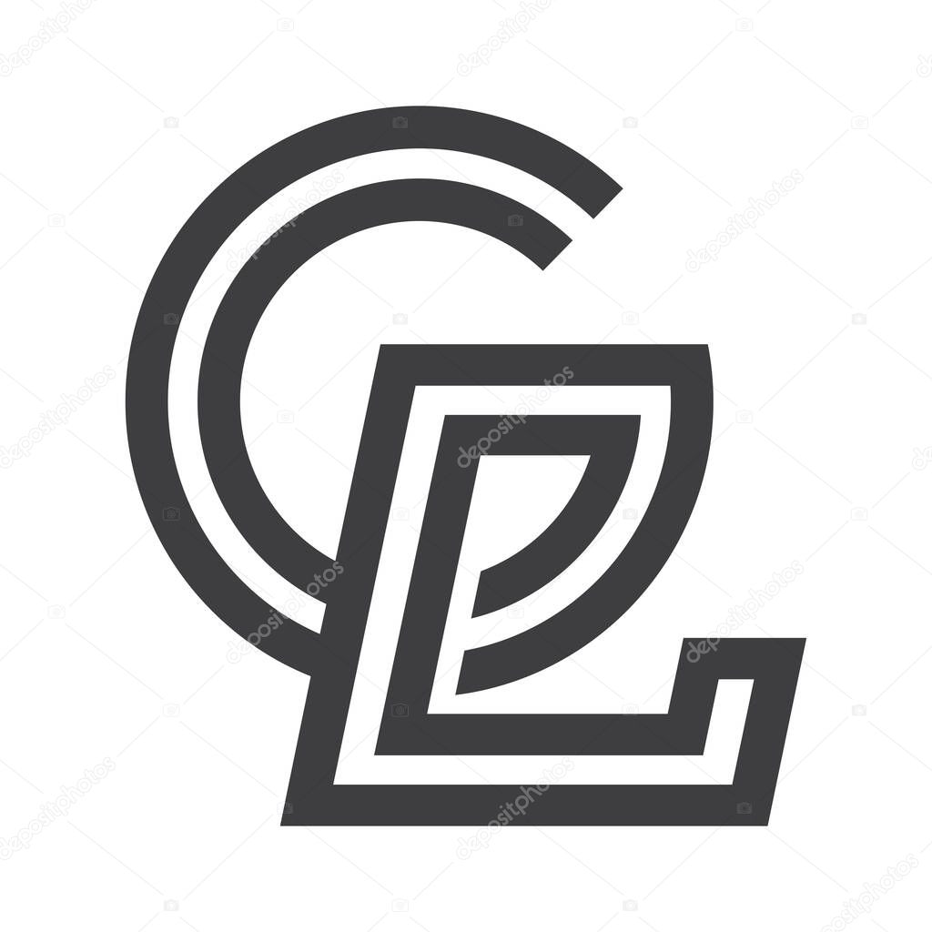 GL, LG, G AND L Abstract initial monogram letter alphabet logo design