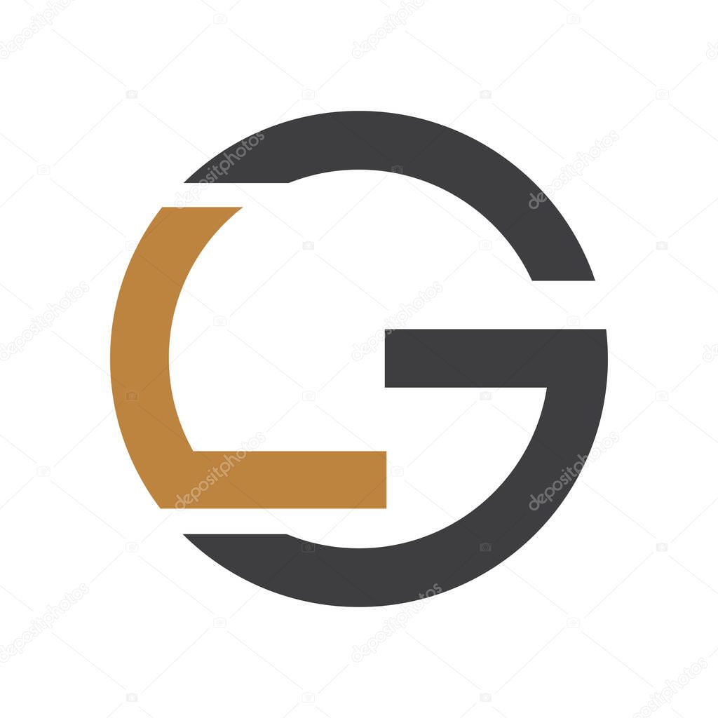 GL, LG, G AND L Abstract initial monogram letter alphabet logo design