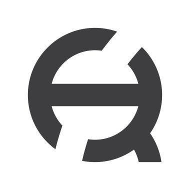 Alphabet letters monogram icon logo of HQ QH