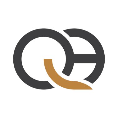 Alphabet letters monogram icon logo of HQ QH