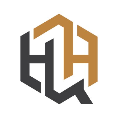 QH, HQ, Q AND H Abstract initial monogram letter alphabet logo design