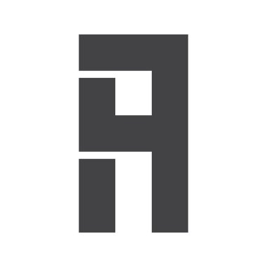 QH, HQ, Abstract initial monogram letter alphabet logo design