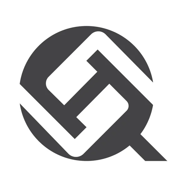 Abstrakta Ursprungliga Monogram Bokstav Alfabet Logotyp Design — Stock vektor