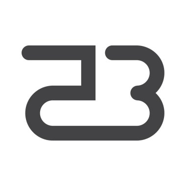 Alfabe harfleri Baş harfleri: Monogram logosu BZ, ZB, Z ve B