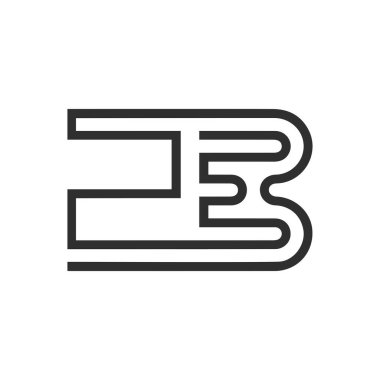 Alfabe harfleri Baş harfleri: Monogram logosu BZ, ZB, Z ve B