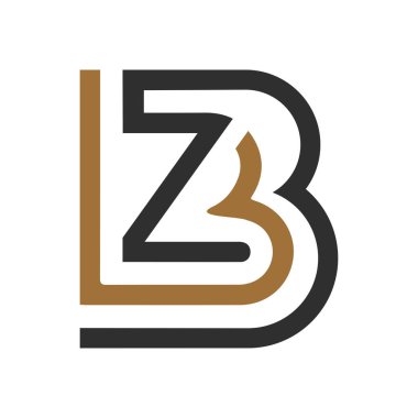 Alfabe harfleri Baş harfleri: Monogram logosu BZ, ZB, Z ve B