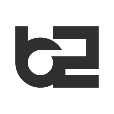 Alfabe harfleri Baş harfleri: Monogram logosu BZ, ZB, Z ve B